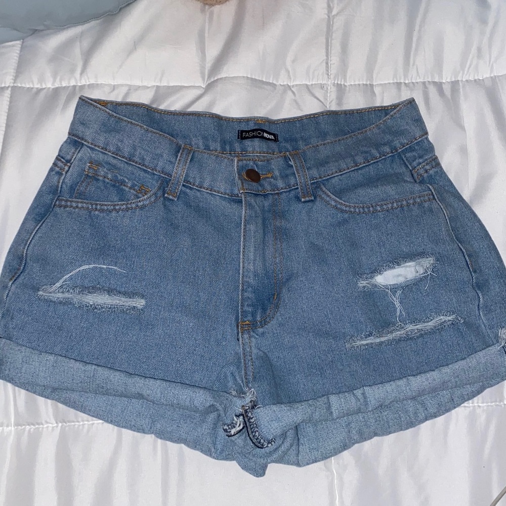 Denim shorts